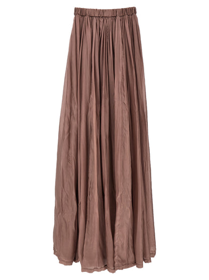 Dress by Rick Owens for women in silk multicolor & pink features an eye catching silhouette with a sophisticated , elegant , and a refined long for a eye catching aesthetic.