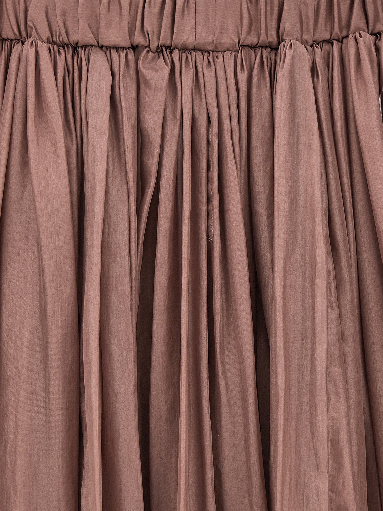 Dress by Rick Owens for women in silk multicolor & pink features an sultry silhouette defined by a and , falling to an sultry long for a sultry look.