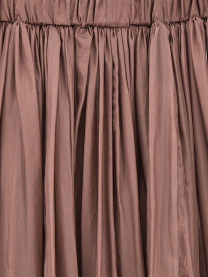Dress by Rick Owens for women in silk multicolor & pink features an sultry silhouette defined by a and , falling to an sultry long for a sultry look.