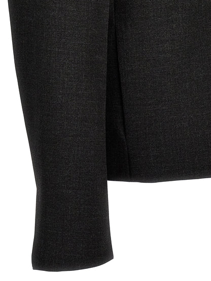 Jacket by Givenchy for men in virgin wool gray features a smart silhouette, perfectly accentuated by its unique and functional for a smart finish.