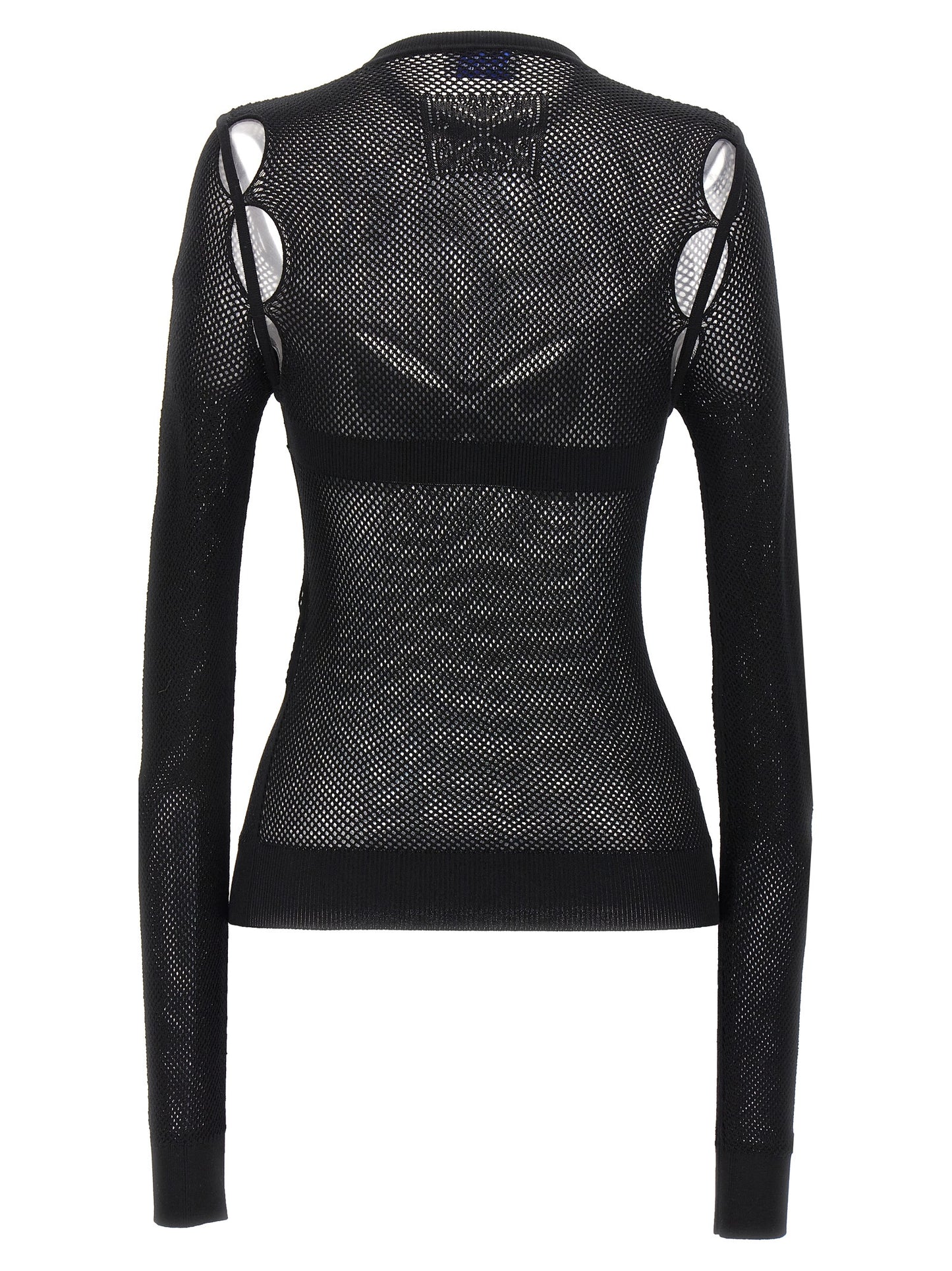 Tank Top by Off-White for women in polyamide polyester polyurethane & viscose black & white showcases a perennial silhouette, artfully detailed with a design and a perennial crew neckline.