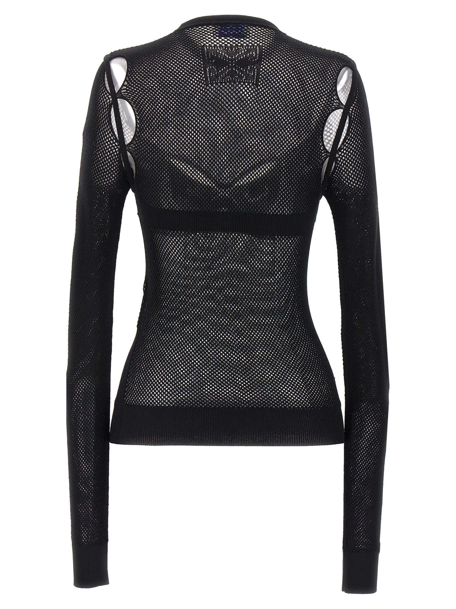 Tank Top by Off-White for women in polyamide polyester polyurethane & viscose black & white showcases a perennial silhouette, artfully detailed with a design and a perennial crew neckline.
