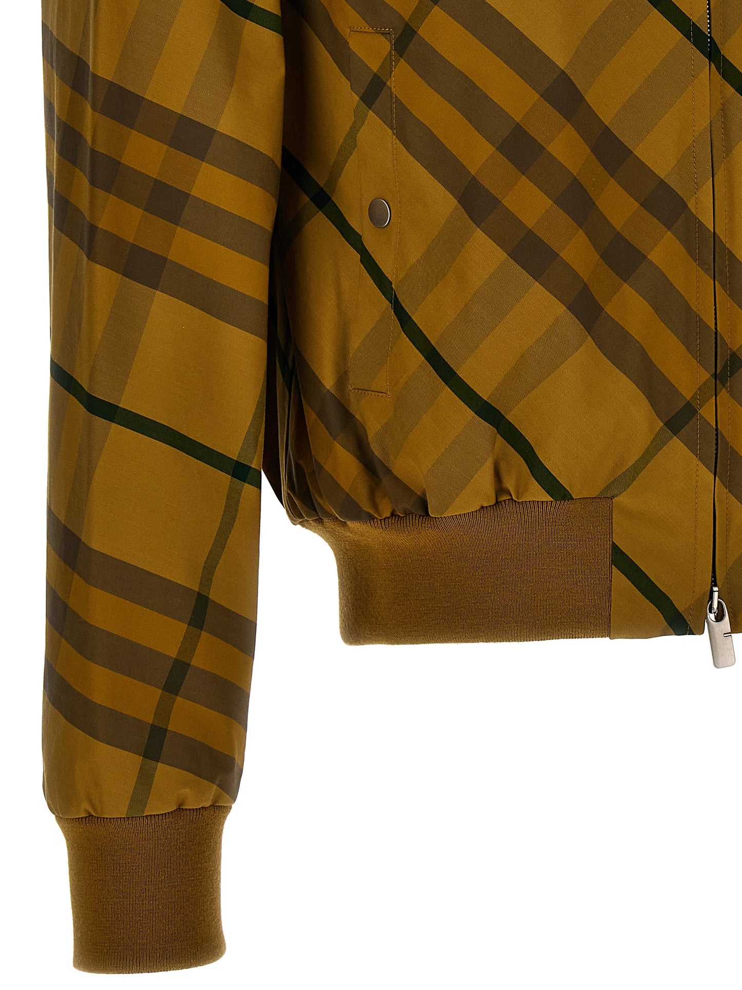 Bomber Jacket by Burberry for men in cotton bicolour, yellow & print presents a effortlessly chic silhouette, showcasing a sophisticated and premium pockets for a truly effortlessly chic finish.