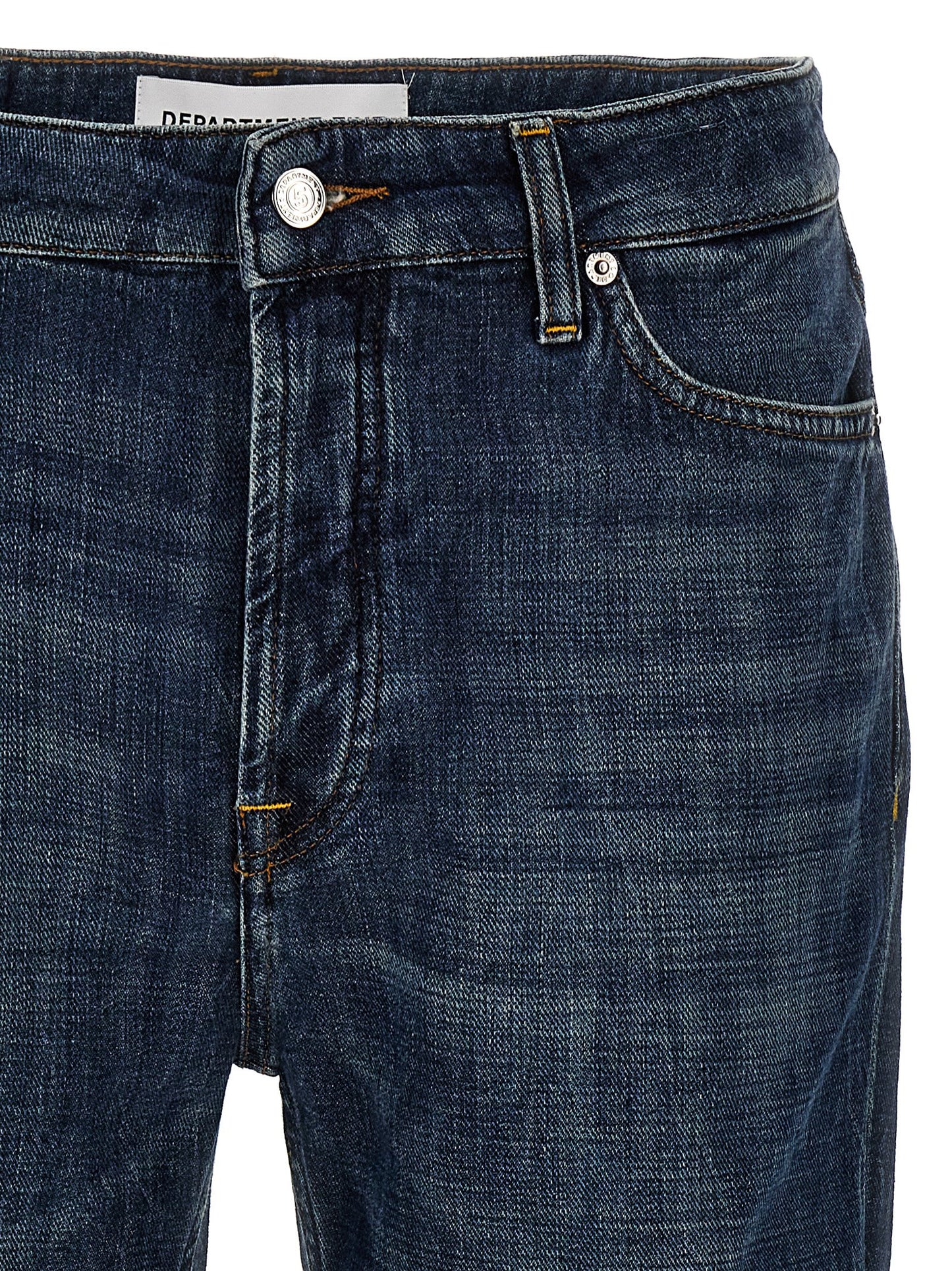 Jeans by Department 5 for men in stretch denim cotton blue & signature features an sartorial straight-leg and long with a cut for a sartorial finish.