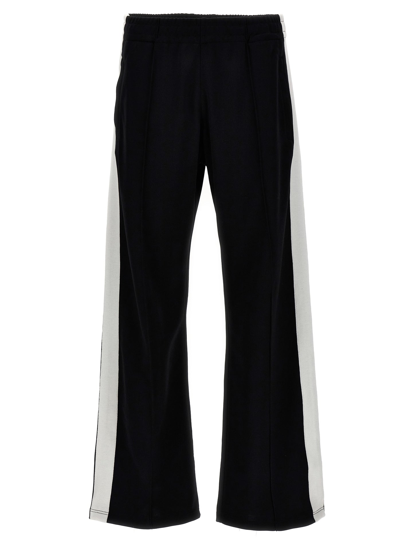 Joggers by Isabel Marant for men in cotton polyester bicolour, black & white presents a tailored silhouette, showcasing a tailored and long cut with a refined for a truly tailored aesthetic.