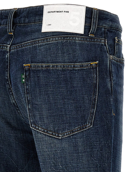 Jeans by Department 5 for men in stretch denim cotton blue & signature features an sophisticated and straight-leg with a precise long, creating a sophisticated and sophisticated silhouette.