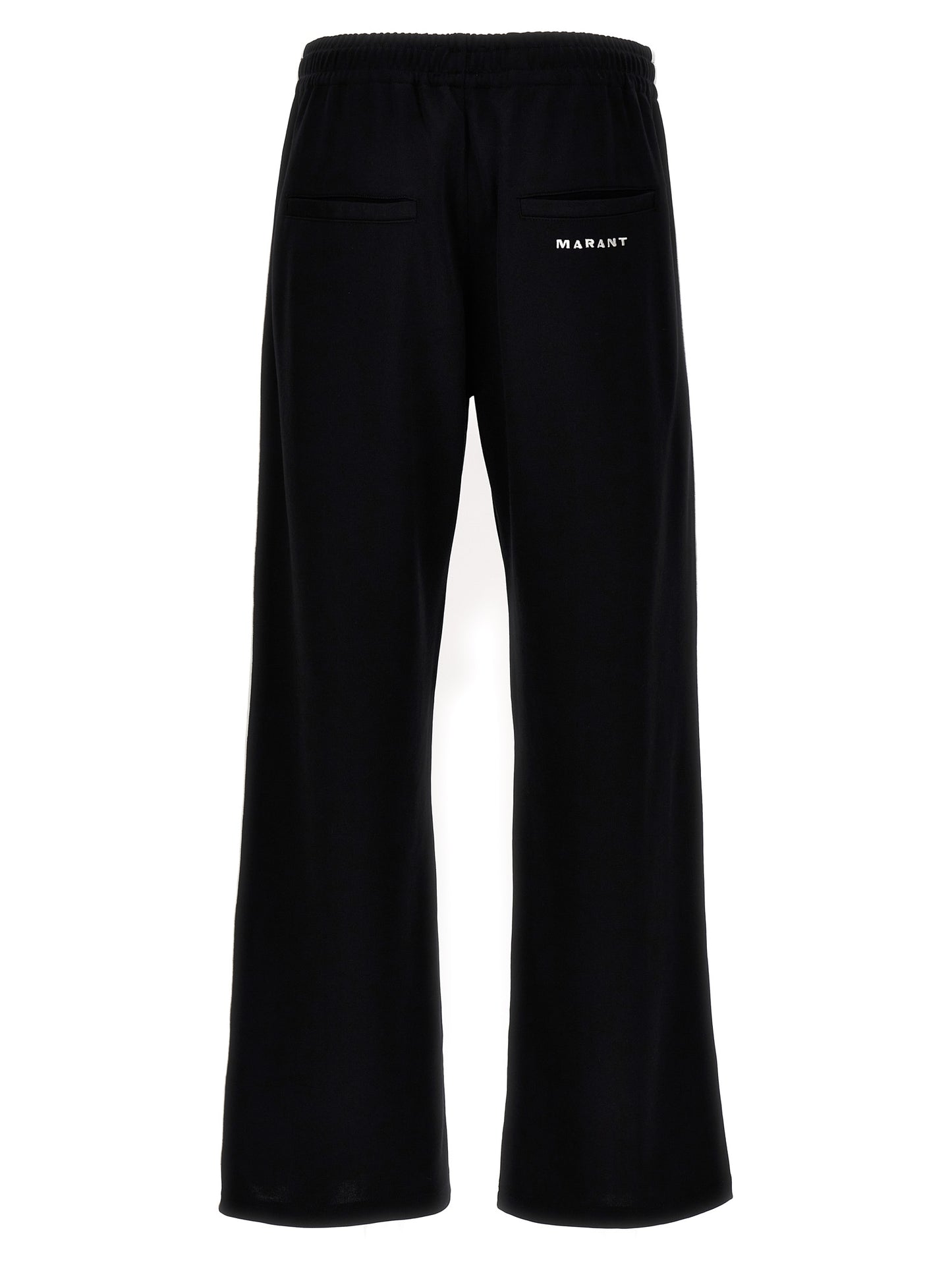 Joggers by Isabel Marant for men in cotton polyester bicolour, black & white features a refined silhouette with a refined , defined by a and a refined long for a refined finish.