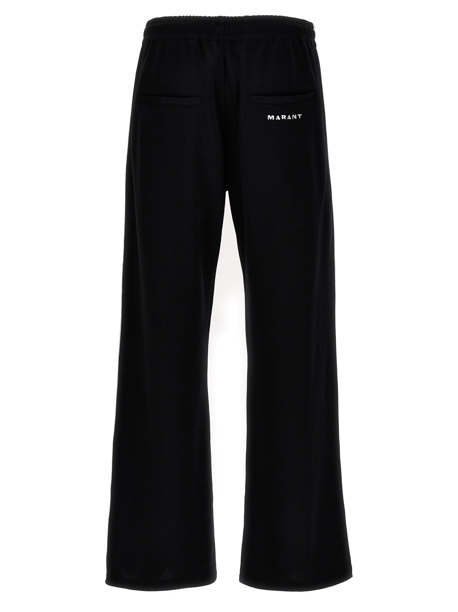 Joggers by Isabel Marant for men in cotton polyester bicolour, black & white features a refined silhouette with a refined , defined by a and a refined long for a refined finish.