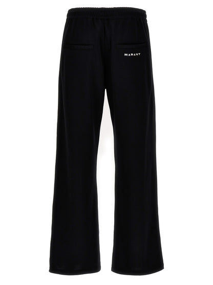 Joggers by Isabel Marant for men in cotton polyester bicolour, black & white features a refined silhouette with a refined , defined by a and a refined long for a refined finish.