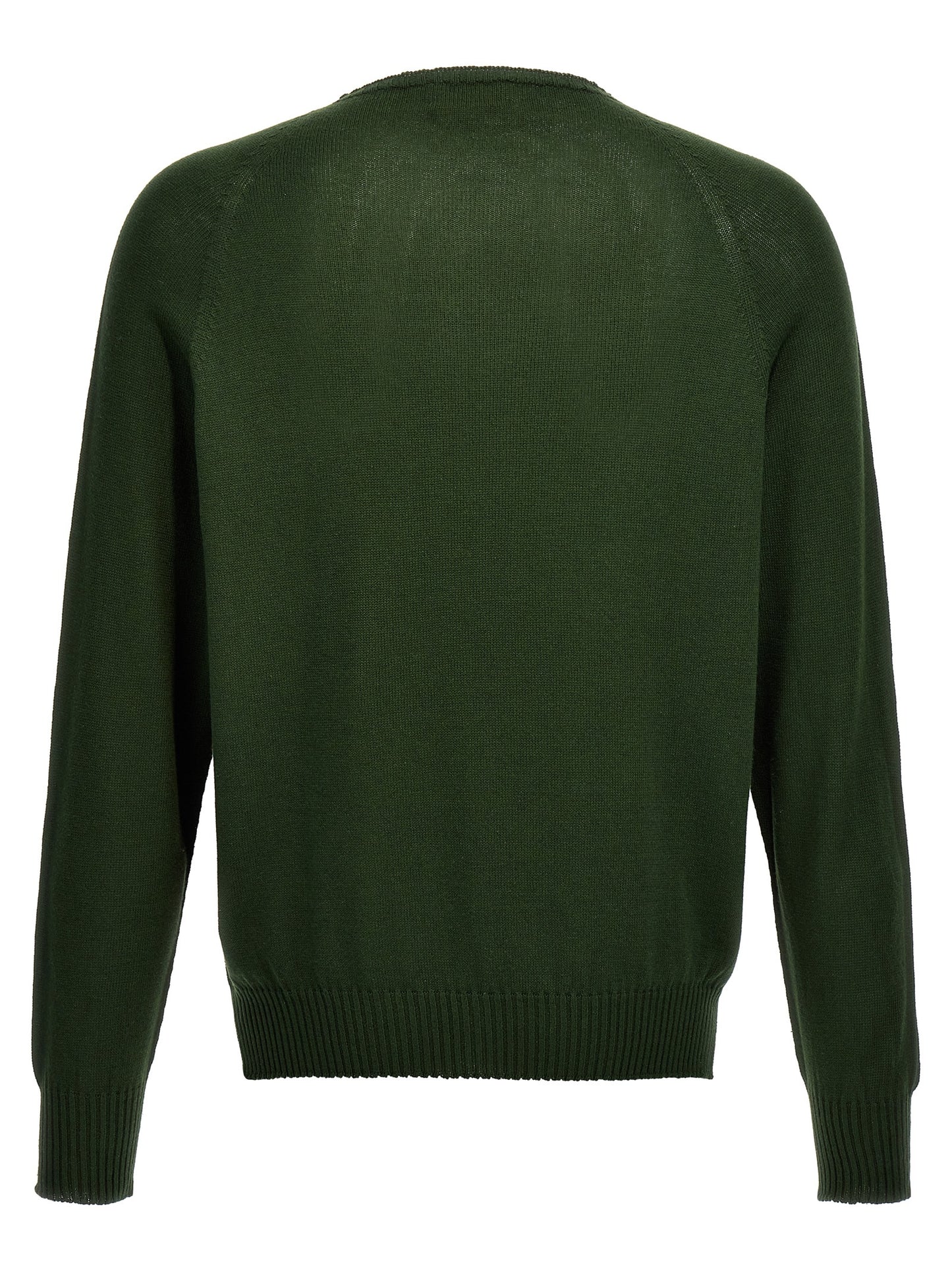 Cardigan by MA'RY'YA for men in modacrylic cotton & cashmere bicolour & green showcases a captivating silhouette, artfully detailed with a captivating and crew neckline for a truly sophisticated captivating look.