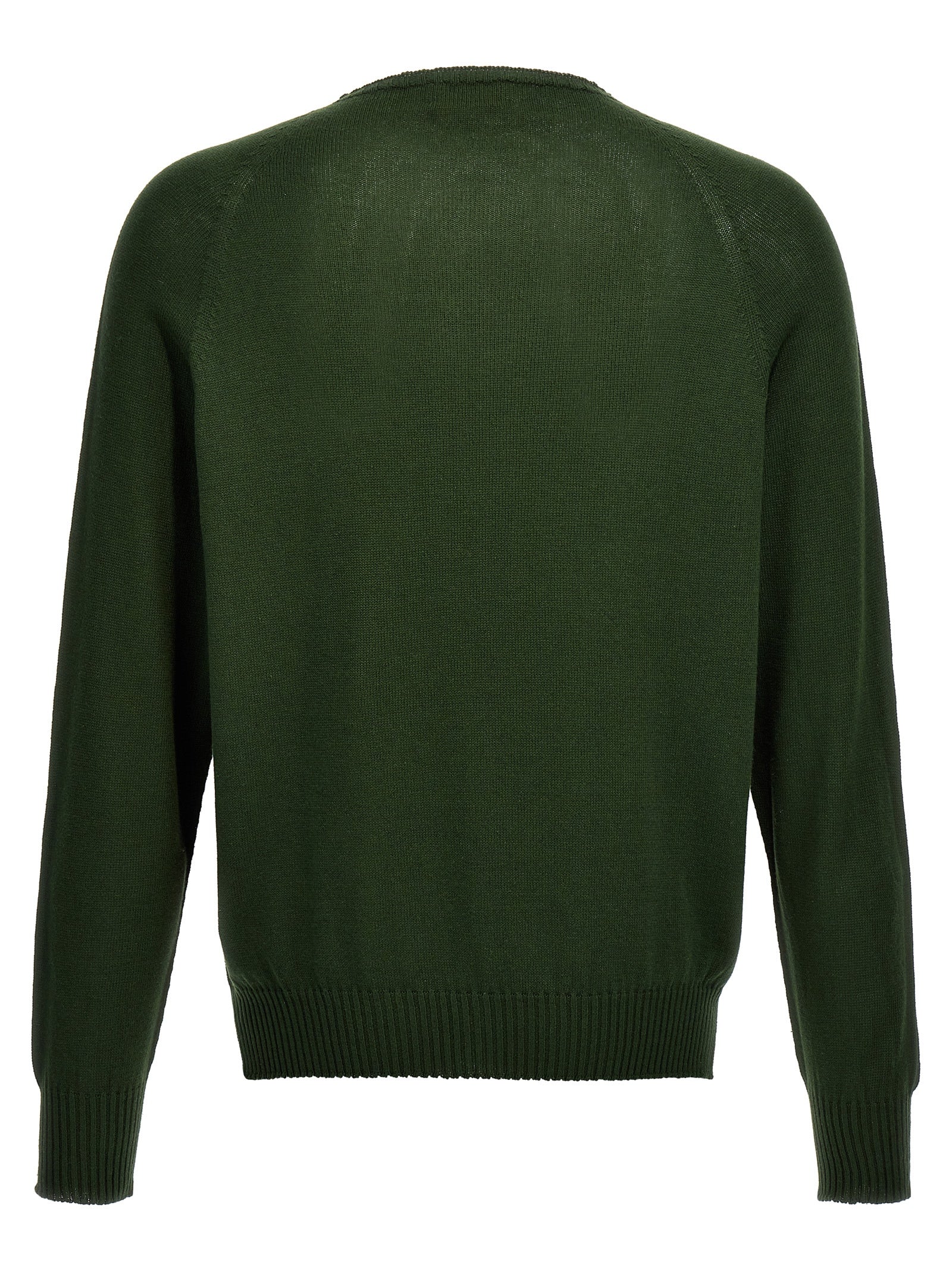 Cardigan by MA'RY'YA for men in modacrylic cotton & cashmere bicolour & green showcases a captivating silhouette, artfully detailed with a captivating and crew neckline for a truly sophisticated captivating look.