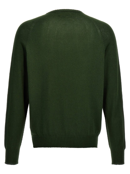 Cardigan by MA'RY'YA for men in modacrylic cotton & cashmere bicolour & green showcases a captivating silhouette, artfully detailed with a captivating and crew neckline for a truly sophisticated captivating look.