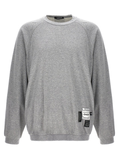 Sweatshirt by Undercover for men in cotton gray & signature features an exquisite silhouette, showcasing and crew neckline details for a exquisite look.