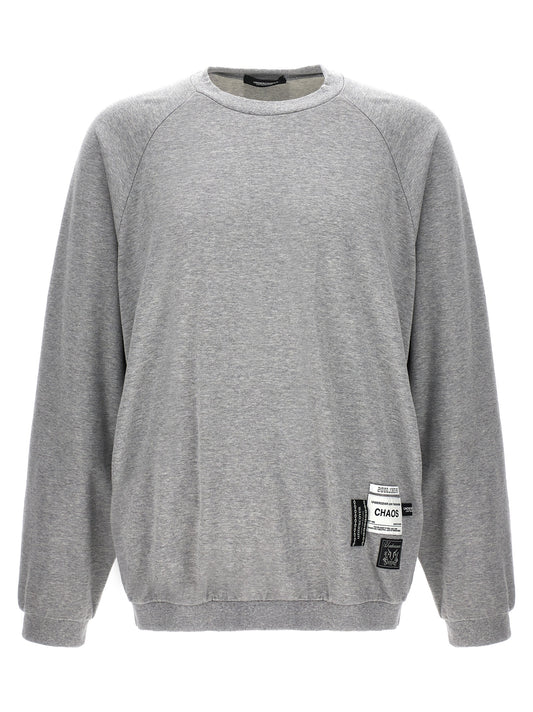 Sweatshirt by Undercover for men in cotton gray & signature features an exquisite silhouette, showcasing and crew neckline details for a exquisite look.