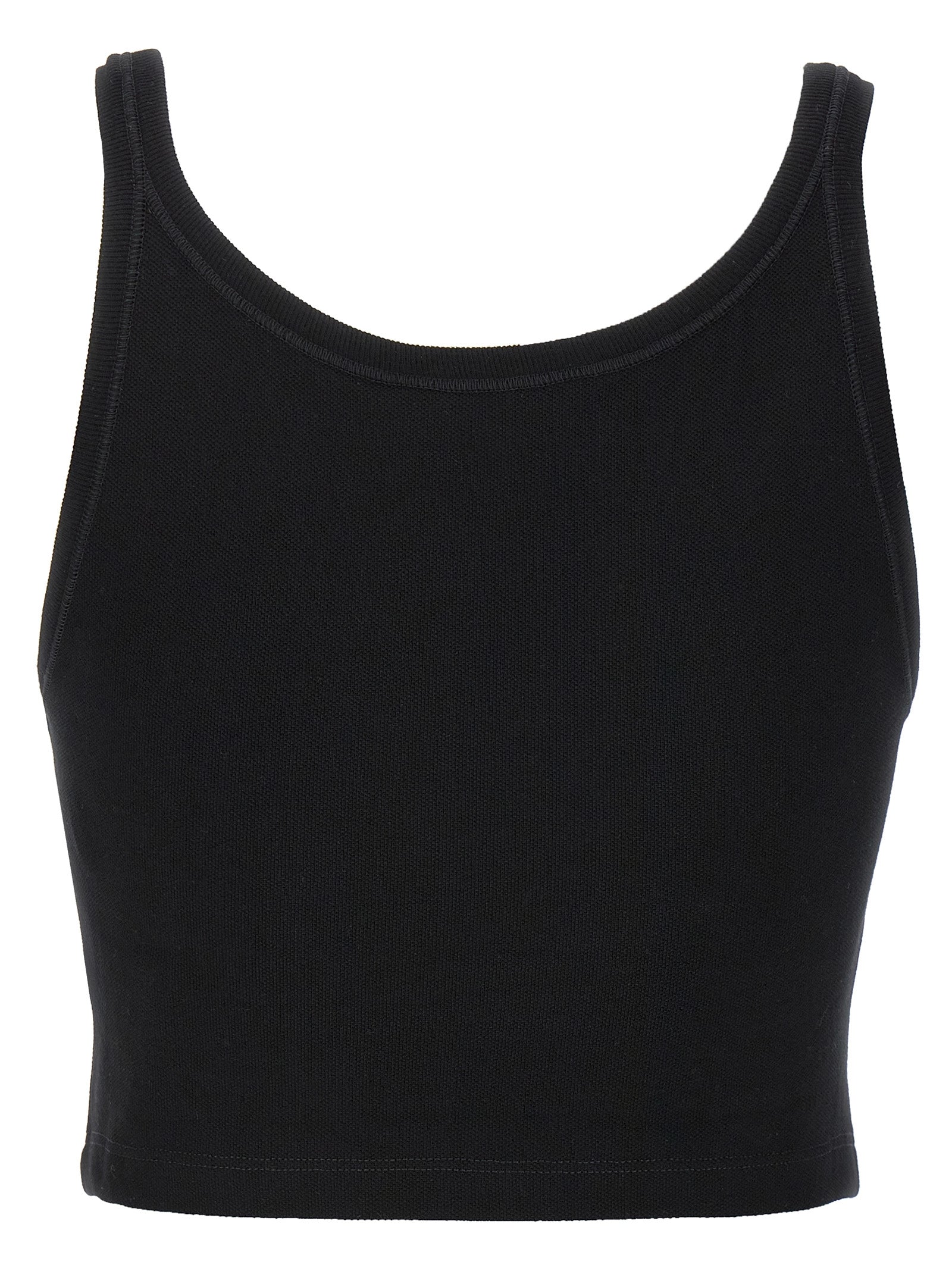 Sport Bra by Palm Angels for women in cotton bicolour, black & white features a functional silhouette, showcasing the functional design of the Women's Cotton Sport Bra with a functional fit.