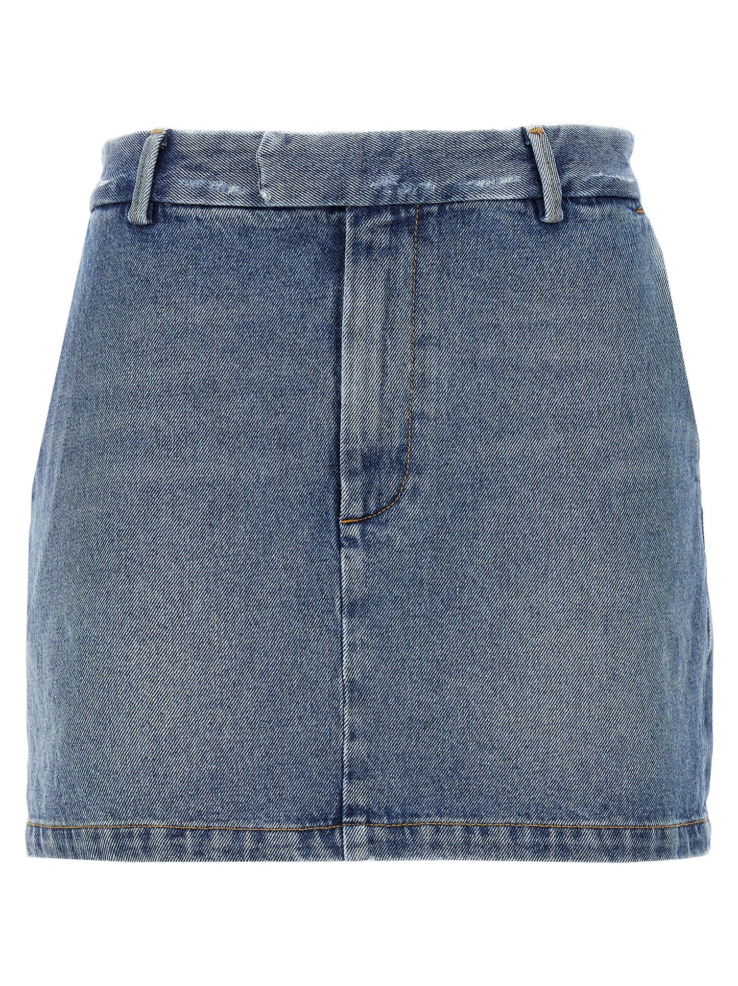 Armarium Women's Denim Cotton Long Skirt - Blue