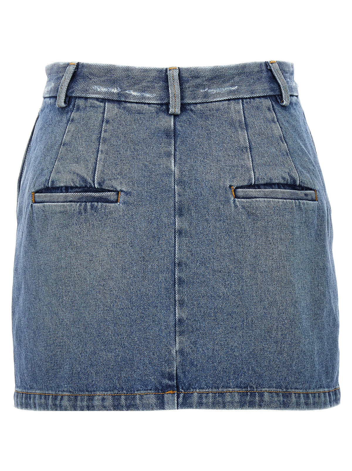 Armarium Women's Denim Cotton Long Skirt - Blue