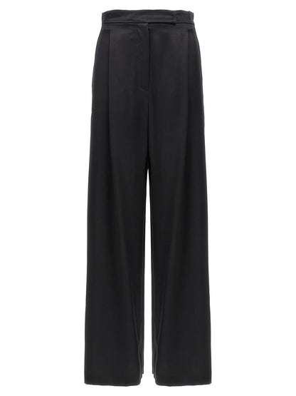 Casual Pants by Max Mara for women in silk black features a refined silhouette with a refined , defined by a and a refined long for a refined finish.