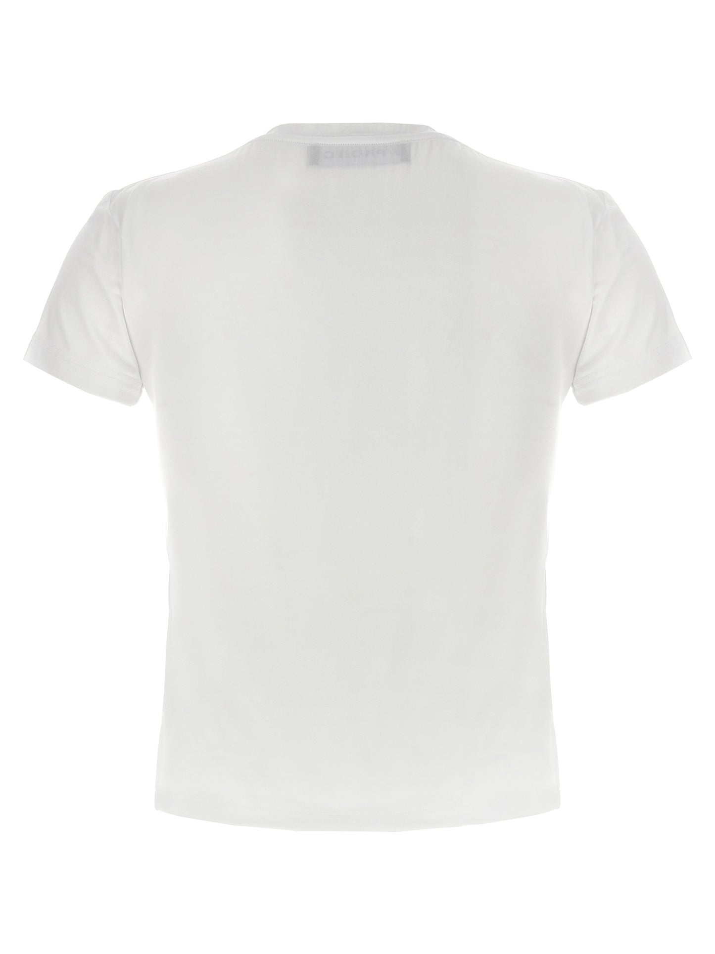 T-Shirt by Y/PROJECT for women in stretch viscose white features a plush silhouette, showcasing a sophisticated crew neckline and for a truly plush finish.