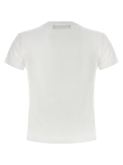 T-Shirt by Y/PROJECT for women in stretch viscose white features a plush silhouette, showcasing a sophisticated crew neckline and for a truly plush finish.