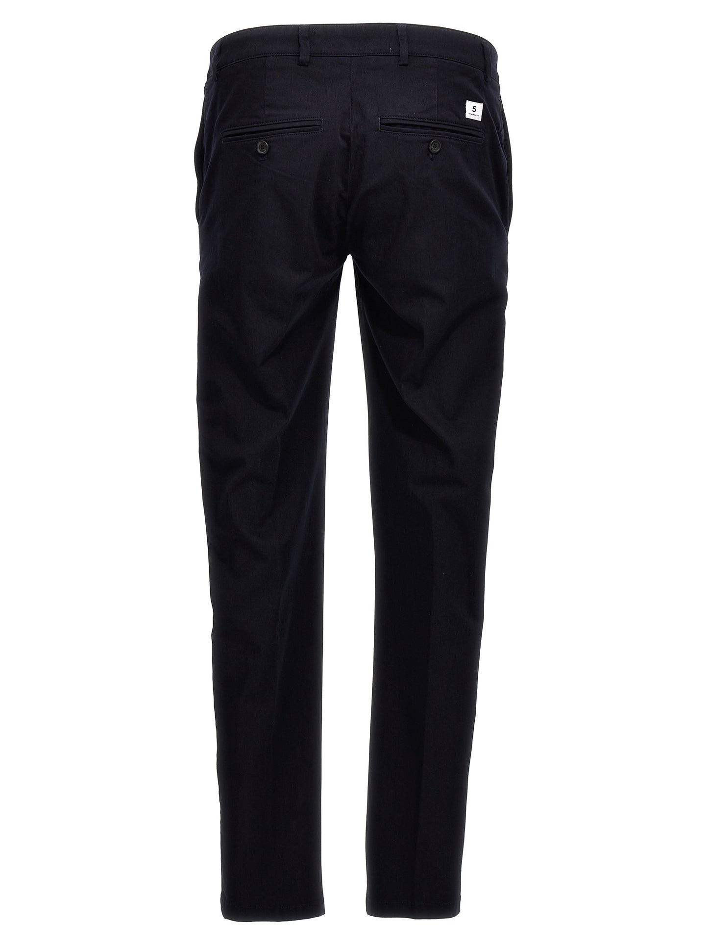 Casual Pants by Department 5 for men in stretch cotton blue features a refined silhouette with a refined , defined by a and a refined long for a refined finish.