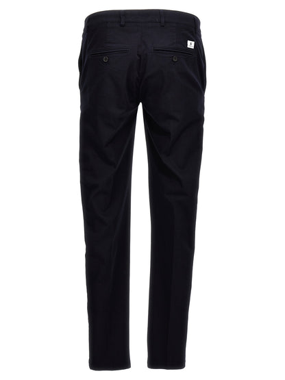 Casual Pants by Department 5 for men in stretch cotton blue features a refined silhouette with a refined , defined by a and a refined long for a refined finish.