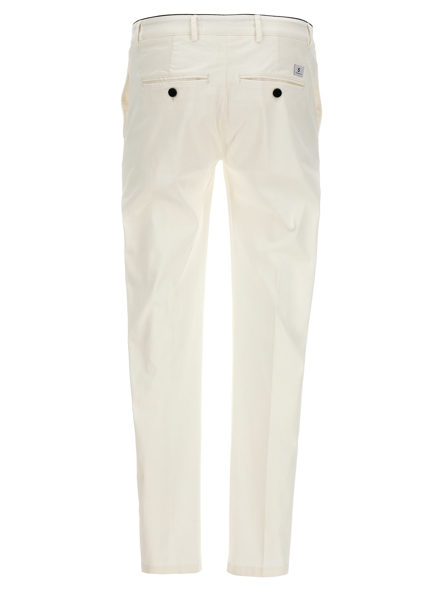 Casual Pants by Department 5 for men in stretch cotton white presents a refined pantology silhouette, artfully defined by a refined pantology , long, and a sophisticated .