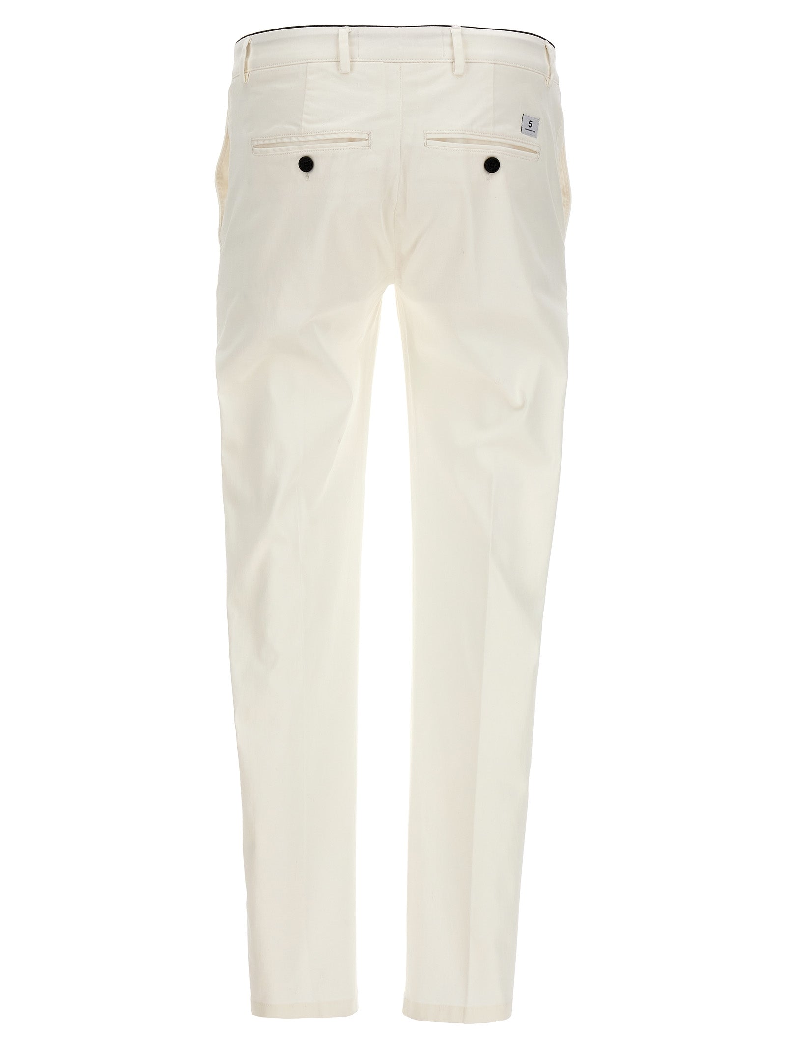 Casual Pants by Department 5 for men in stretch cotton white presents a refined pantology silhouette, artfully defined by a refined pantology , long, and a sophisticated .