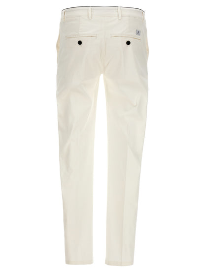 Casual Pants by Department 5 for men in stretch cotton white presents a refined pantology silhouette, artfully defined by a refined pantology , long, and a sophisticated .