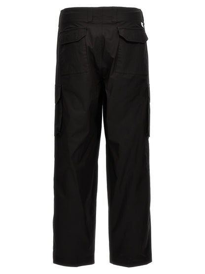Cargo Pants by Department 5 for men in stretch cotton black features a sartorial silhouette, showcasing a sophisticated with a refined long and elegant .