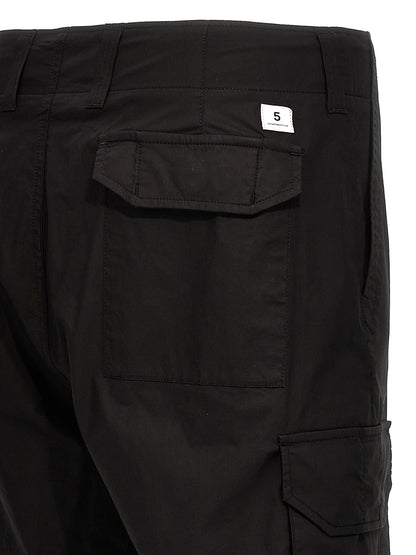 Cargo Pants by Department 5 for men in stretch cotton black features a architectural with a architectural long and architectural .