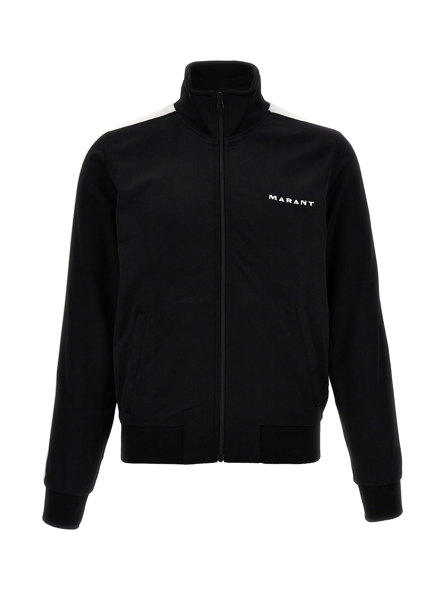 Sweatshirt by Isabel Marant for men in cotton polyester bicolour, black, white & signature features an enviable silhouette, showcasing a premium and refined for a truly enviable finish.