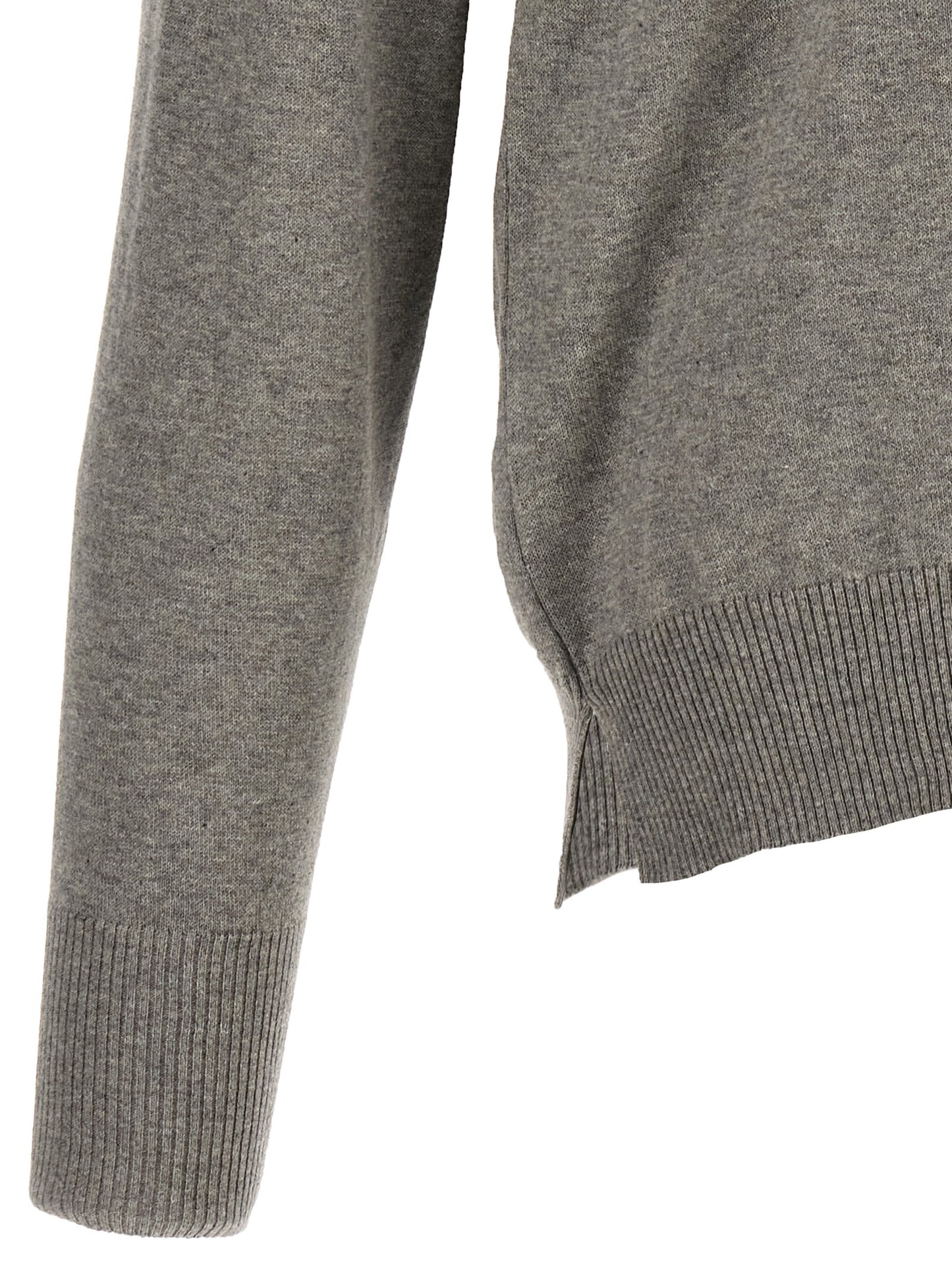 Cardigan by MA'RY'YA for men in modacrylic & cotton gray features an crisp silhouette, showcasing a sophisticated and detail for a truly crisp finish.