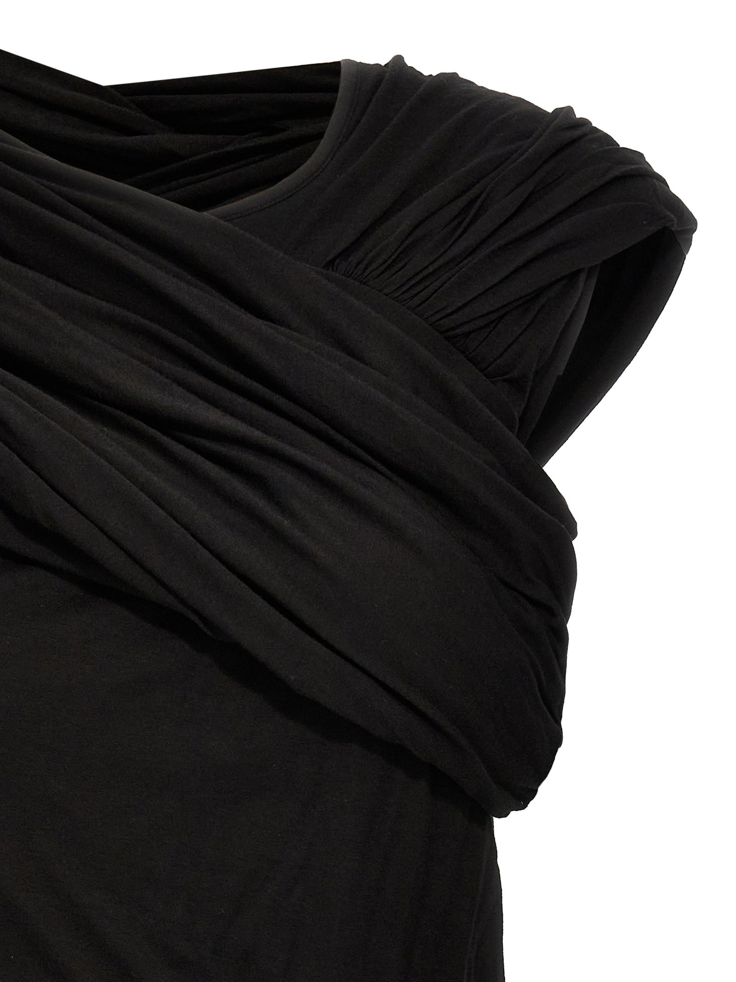 Tank Top by Rick Owens for women in cotton black showcases a sublime silhouette, with and details for a sublime finish.