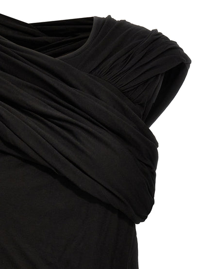 Tank Top by Rick Owens for women in cotton black showcases a sublime silhouette, with and details for a sublime finish.