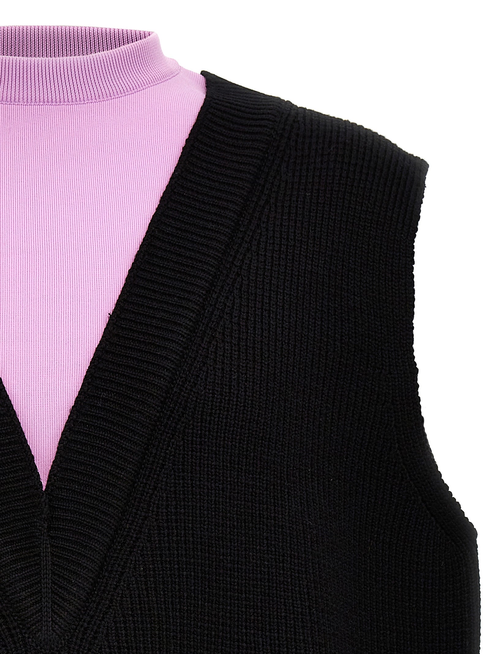 Sweater by Jil Sander for men in wool cotton & polyamide multicolor features an tactile silhouette, showcasing a sophisticated and tactile for a refined finish.