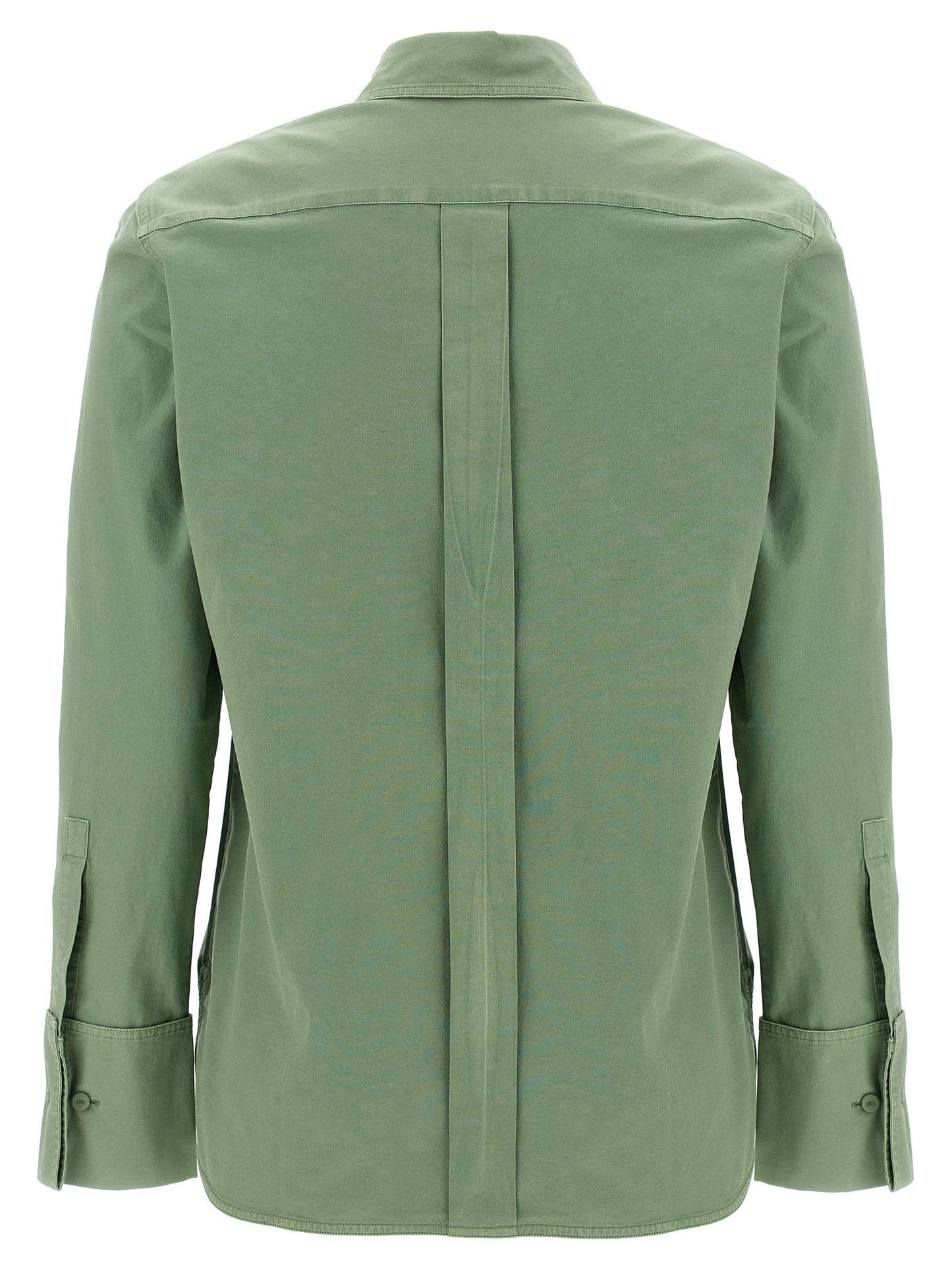 Blouse by Max Mara for women in stretch cotton canvas bicolour & green features an polished silhouette, showcasing a sophisticated and detail for a truly polished finish.