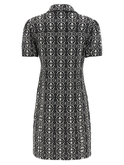 Dress by Max Mara for women in stretch polyamide polyester bicolour, black, white & jacquard features an magnificent silhouette, artfully detailed with a magnificent and that flows into an magnificent short.