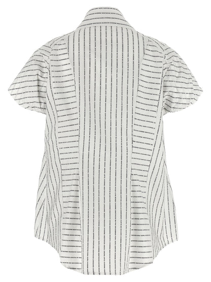 Blouse by Vivienne Westwood for women in cotton bicolour, black, white & print features an polished silhouette, showcasing a sophisticated and detail for a truly polished finish.