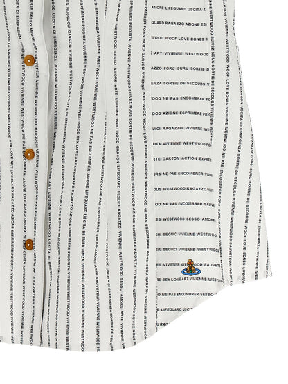 Blouse by Vivienne Westwood for women in cotton bicolour, black, white & print presents a discerning silhouette, showcasing a sophisticated and for a truly discerning finish.