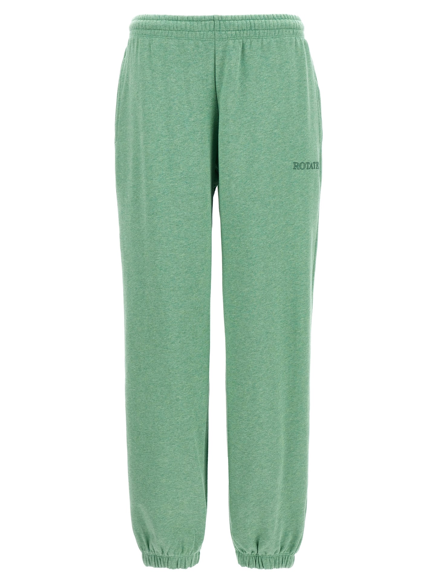 ROTATE BIRGER CHRISTENSEN Women's Cotton Joggers - Bicolour Green