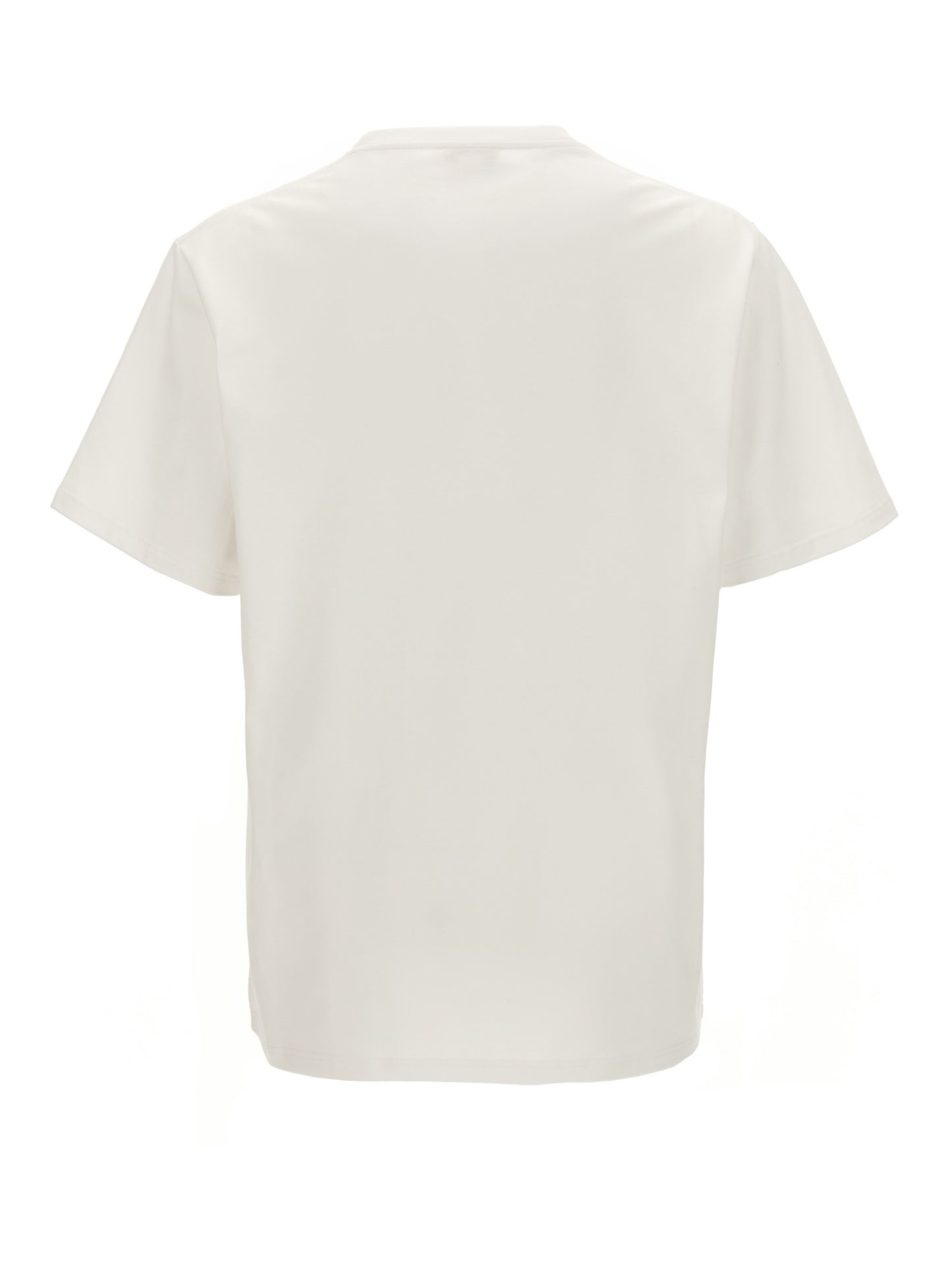 T-Shirt by Alexander McQueen for men in cotton bicolour, black, white & print showcases a unassuming silhouette, artfully detailed with a refined crew neckline and unassuming for a sophisticated, contemporary look.