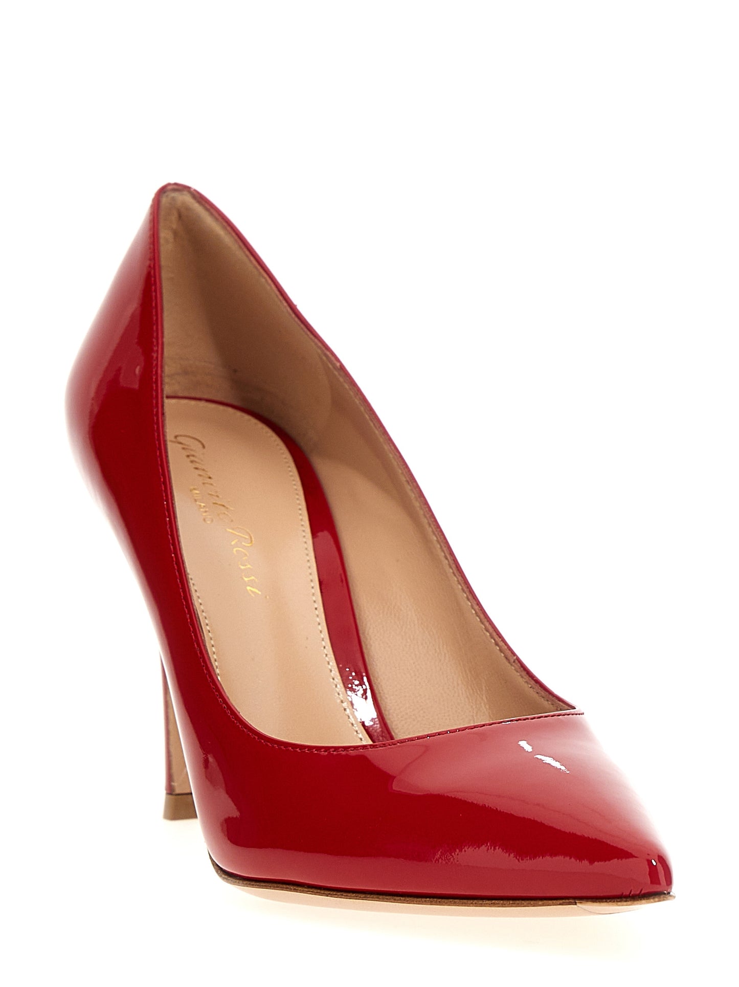 High-Heel Pumps Heels by Gianvito Rossi for women in patent calfskin leather multicolor & red features a effortless chic silhouette, showcasing the City Women's Patent Calfskin Leather High-Heel Pumps Heels design with a effortless chic high-heel and for a effortless chic finish.