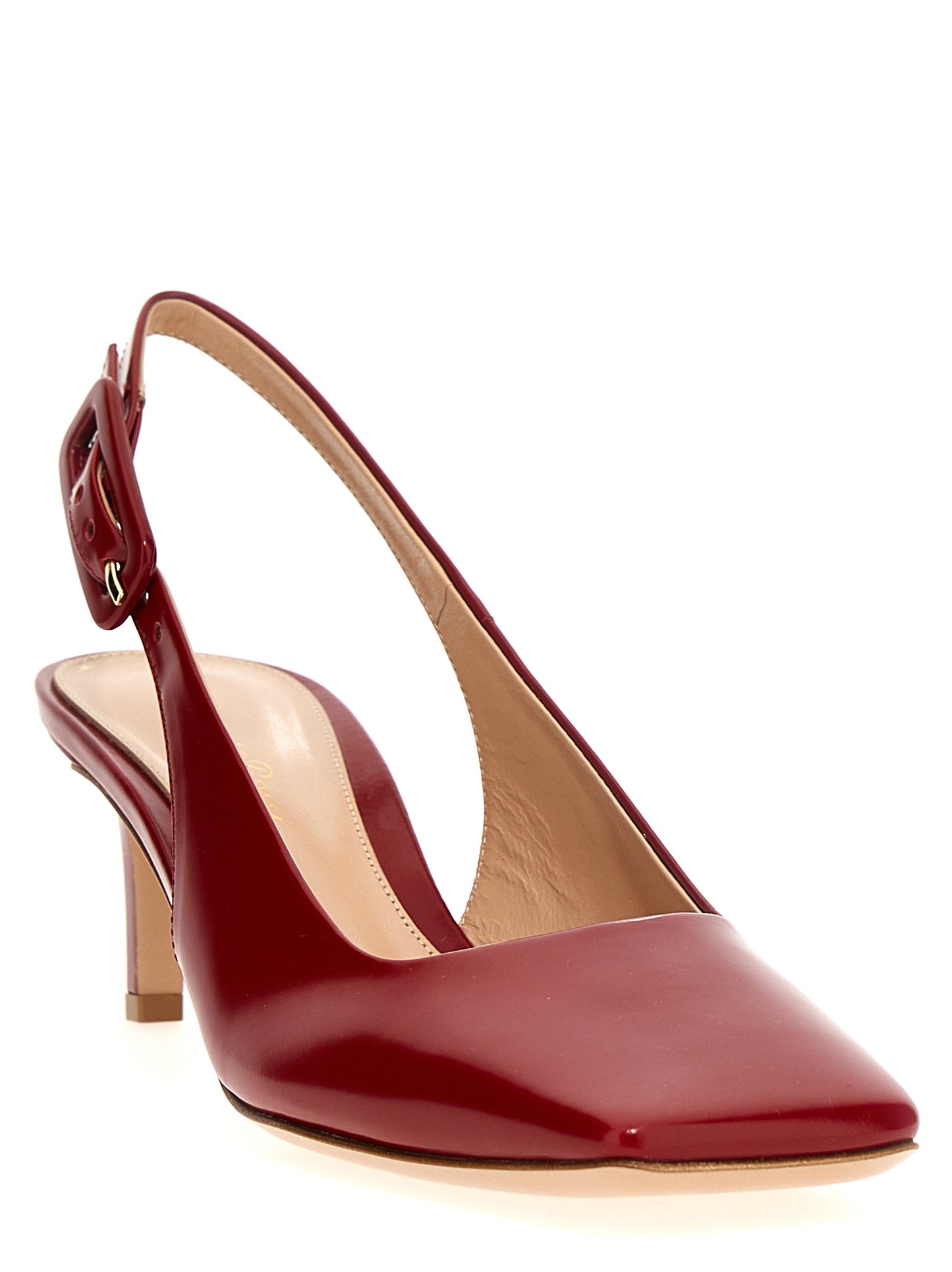 Low-Heel Mid-Heel Slingback Pumps Heels by Gianvito Rossi for women in goatskin leather and multicolor & red showcases a effortlessly elegant silhouette as Women's Goatskin Leather Low-Heel Mid-Heel Slingback Pumps Heels, featuring a effortlessly elegant low-heel mid-heel and a effortlessly elegant square toe style for an elegant look.