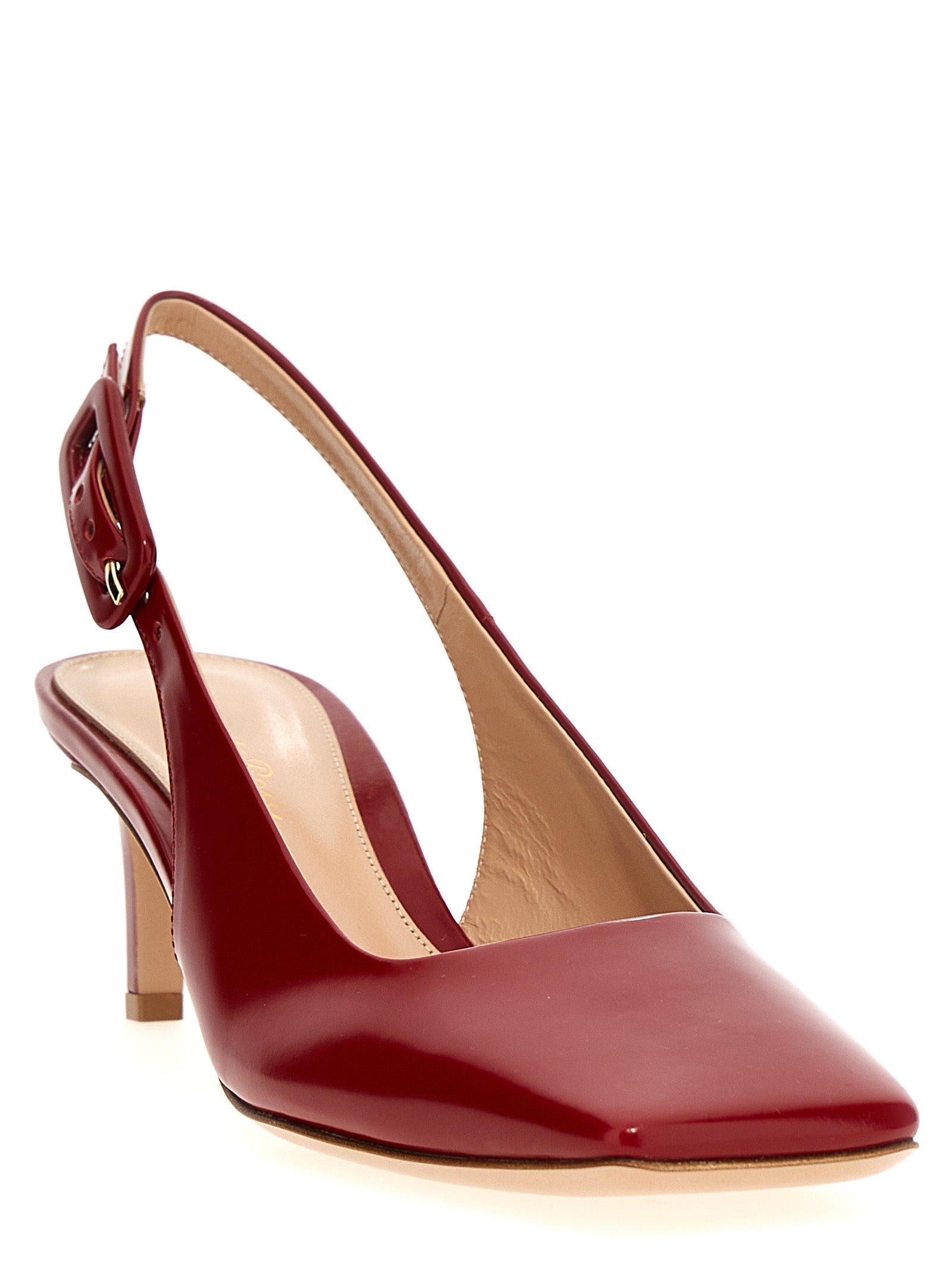 Low-Heel Mid-Heel Slingback Pumps Heels by Gianvito Rossi for women in goatskin leather and multicolor & red showcases a effortlessly elegant silhouette as Women's Goatskin Leather Low-Heel Mid-Heel Slingback Pumps Heels, featuring a effortlessly elegant low-heel mid-heel and a effortlessly elegant square toe style for an elegant look.
