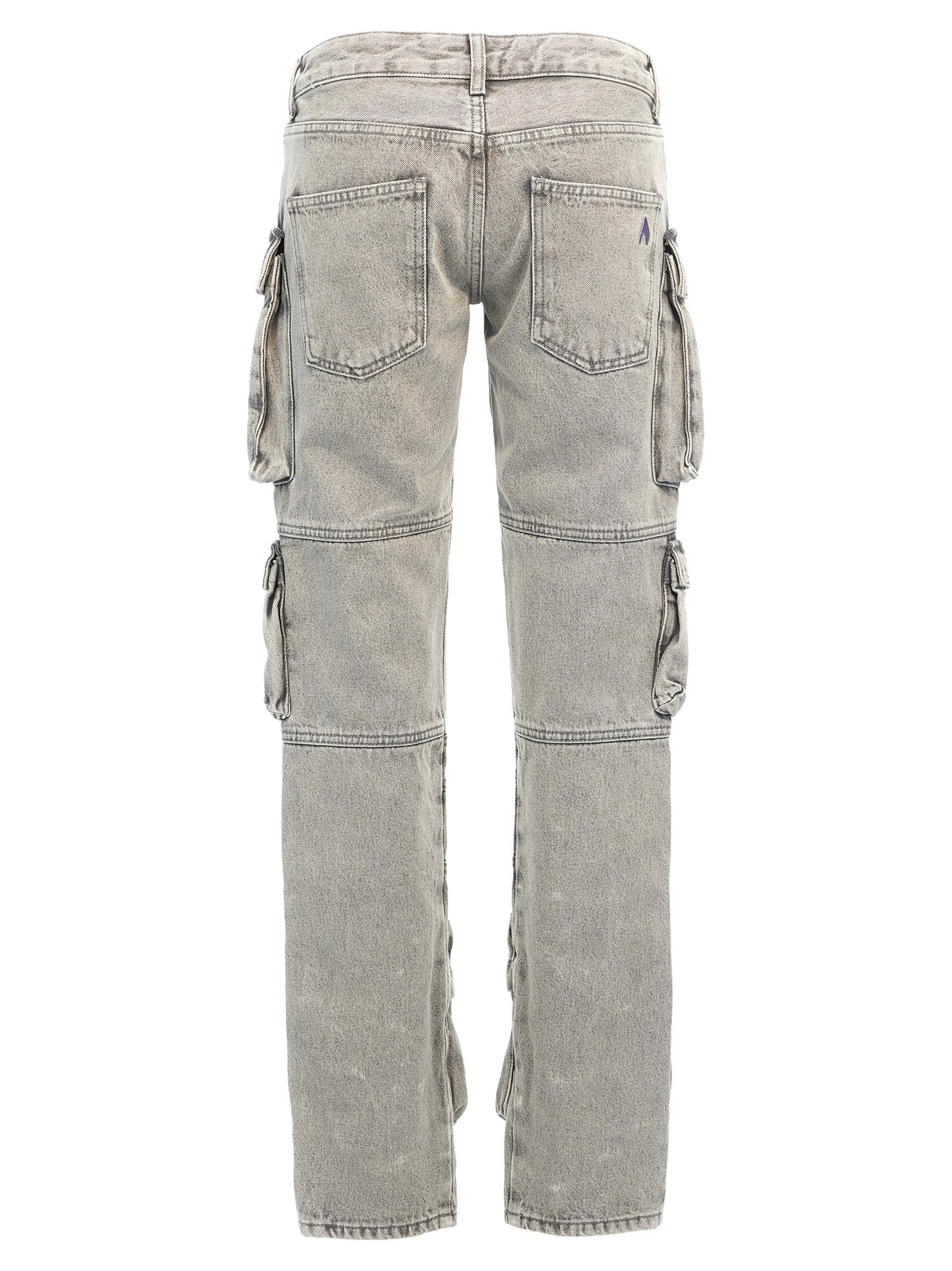 Cargo Pants by The Attico for women in denim cotton gray features an tailored with a low rise and long, creating a tailored utilitarian silhouette.
