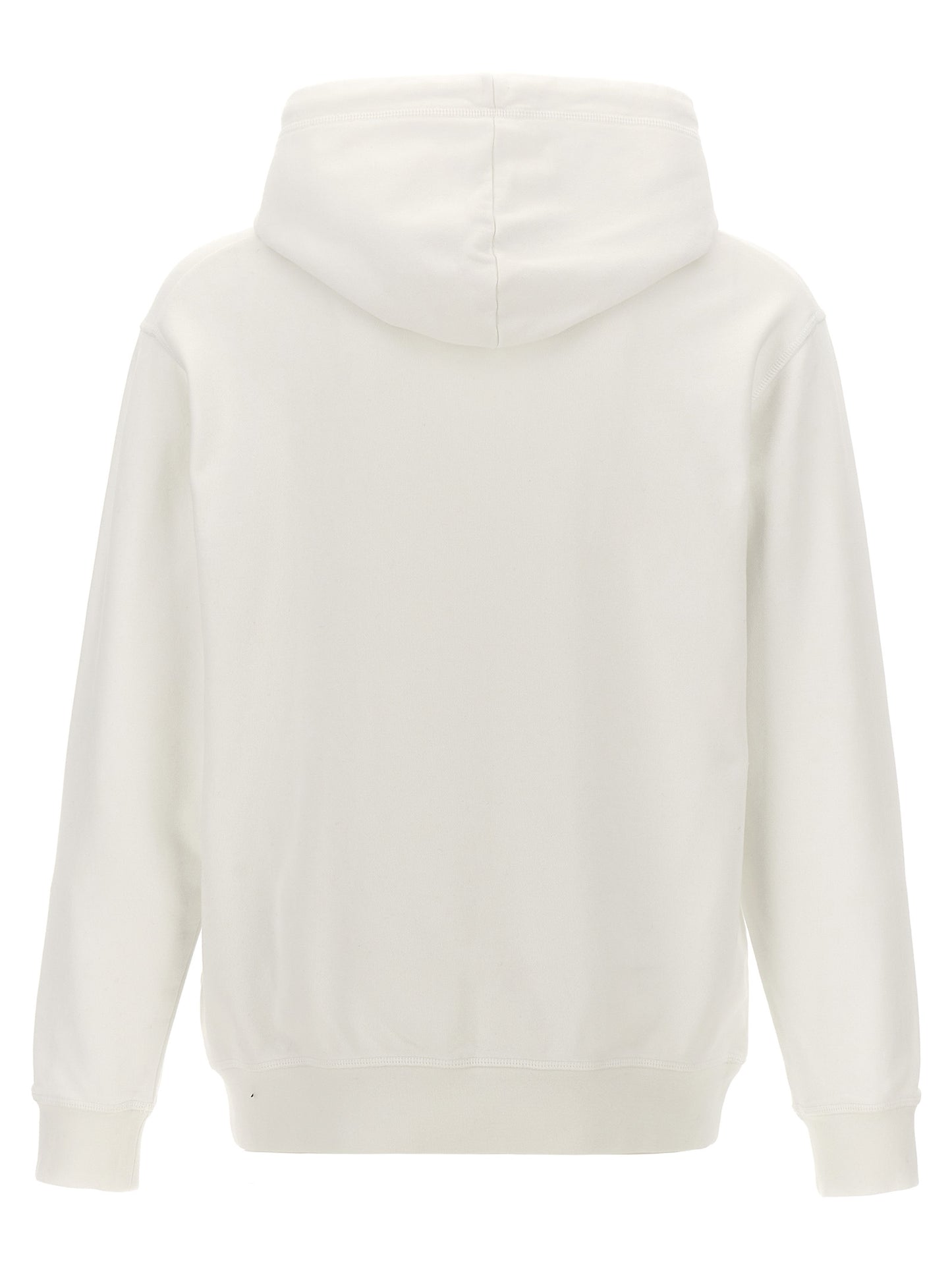 Sweatshirt Hoodie by Dsquared² for men in cotton bicolour, black, white & print features a edgy silhouette, detailed with a edgy hooded neckline and for a refined finish.