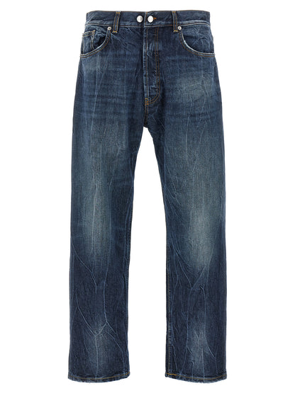 Jeans by Department 5 for men in denim cotton blue features a polished silhouette with a polished , reaching a polished long and finished with a polished .