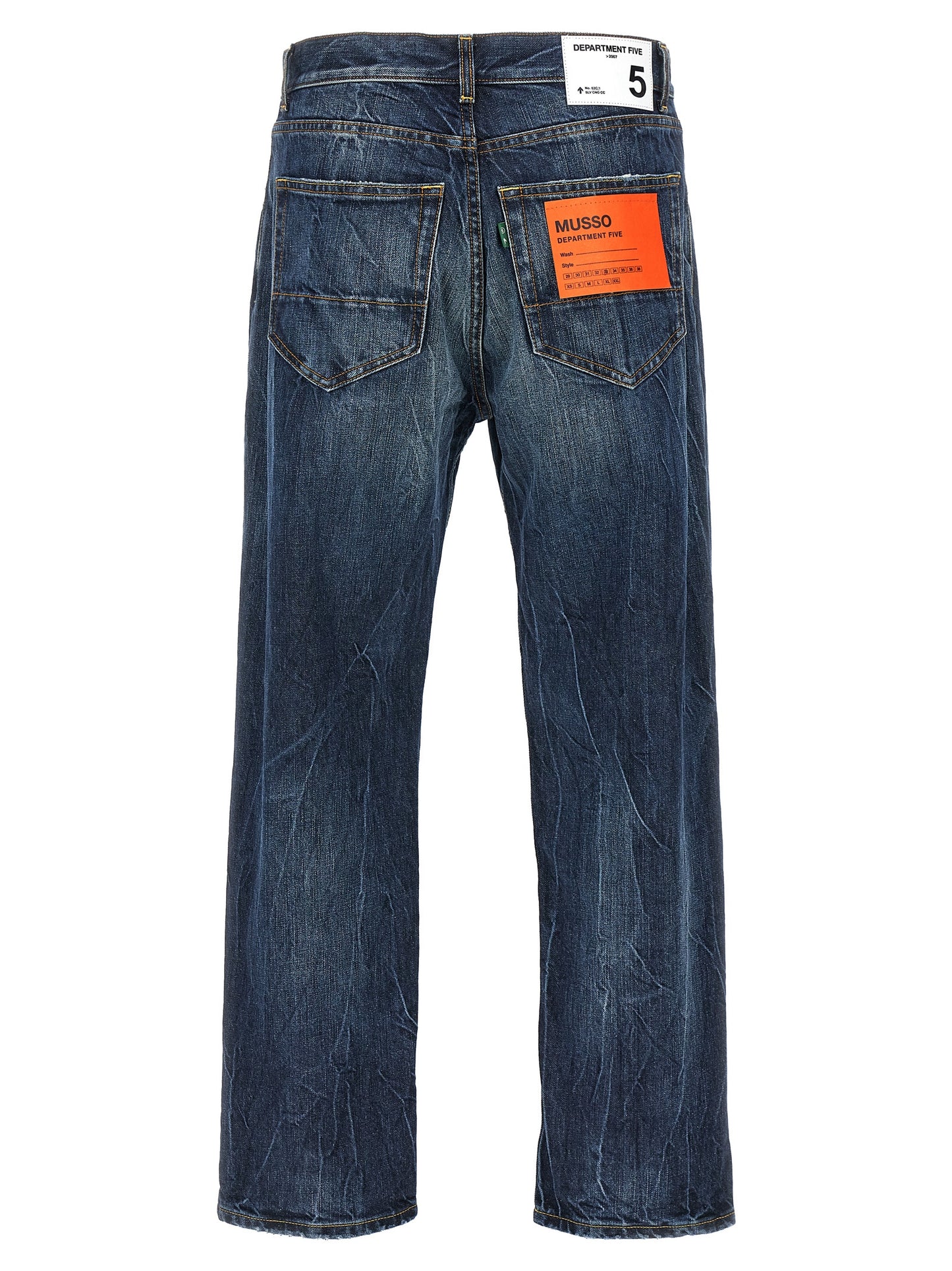 Jeans by Department 5 for men in denim cotton blue features an sartorial and long with a cut for a sartorial finish.