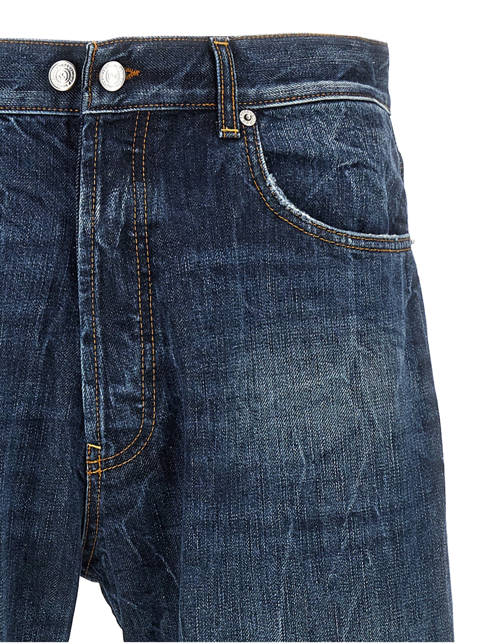 Jeans by Department 5 for men in denim cotton blue presents a tailored silhouette, showcasing a tailored and long cut with a refined for a truly tailored aesthetic.